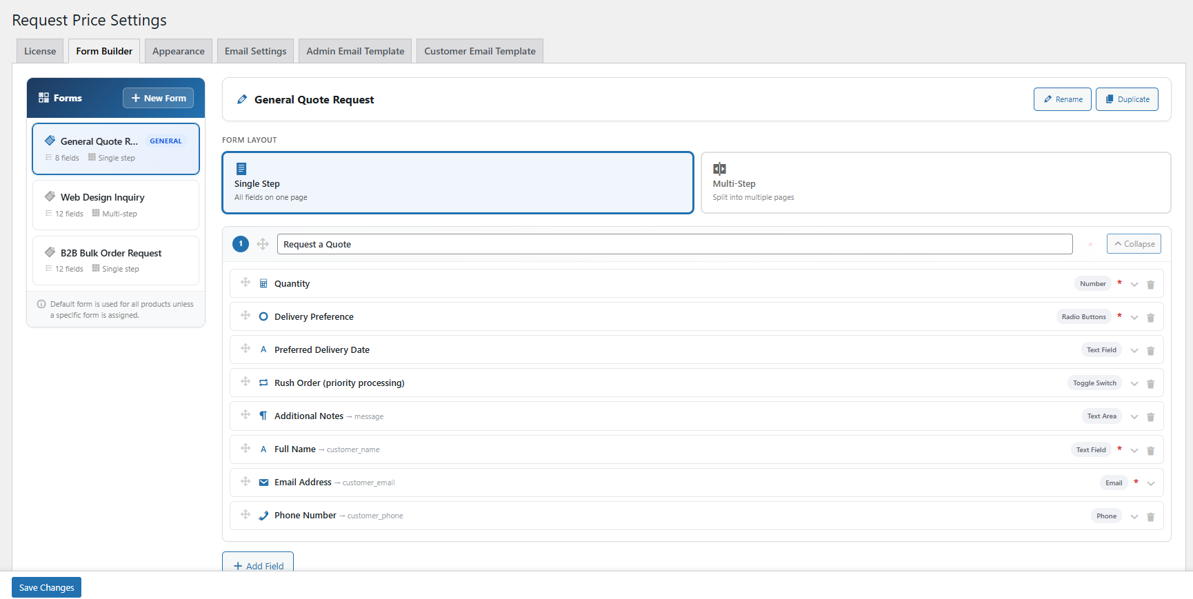 Form Builder Overview
